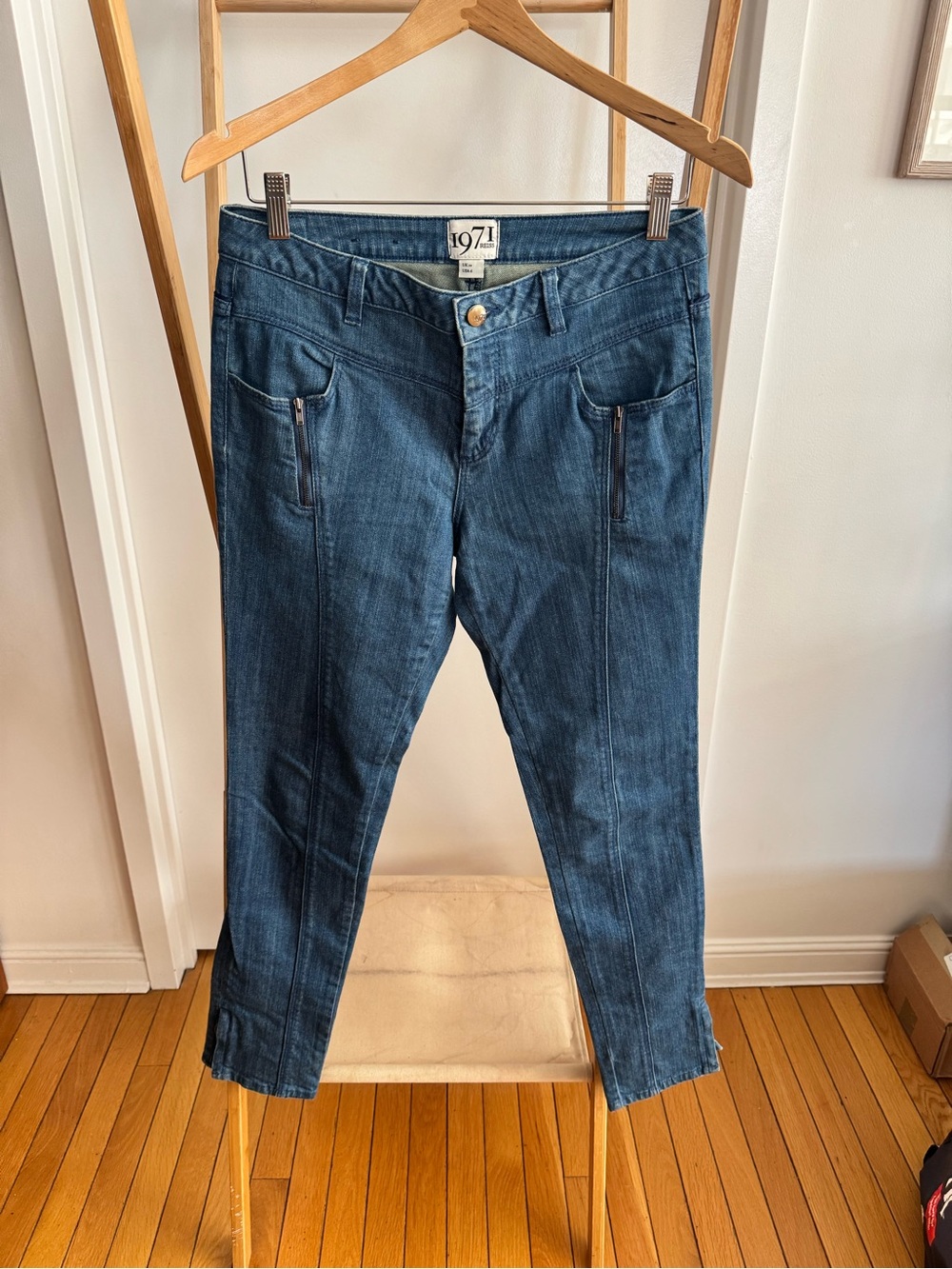 Reiss Women's Dark Blue Stretch Jeans